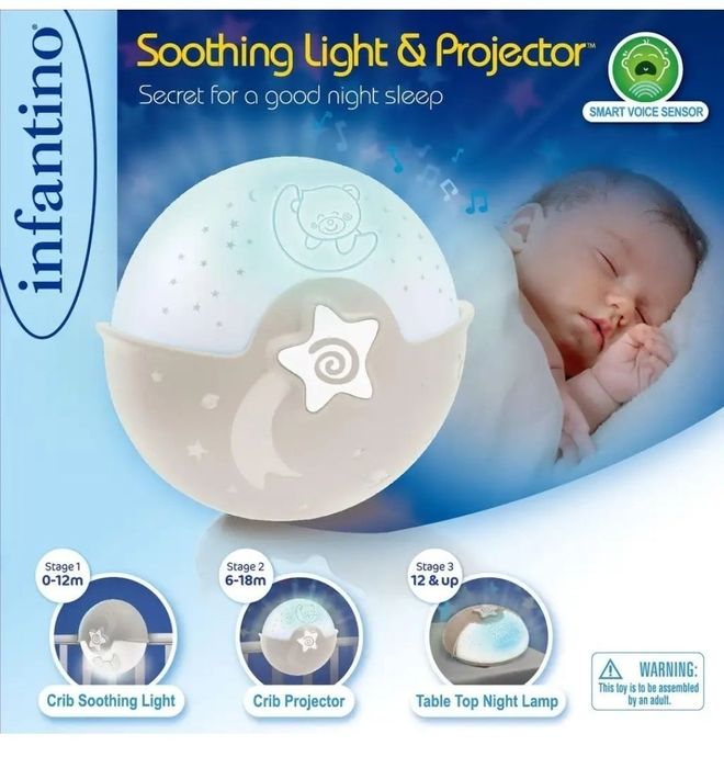 Infantino kojąca lampka i projektor nowa okazja na prezent