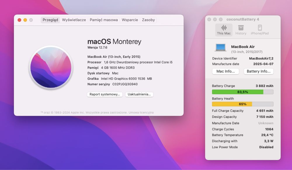 Zadbany Apple MacBook Air 13 i5