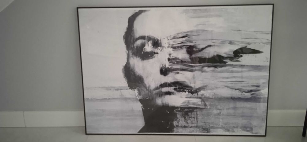 Obraz 70x100 cm abstrakcja czarny