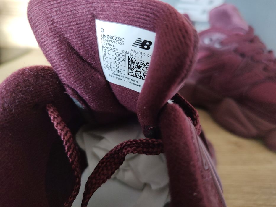 New balanc 9060zsc burgundy sneakersy