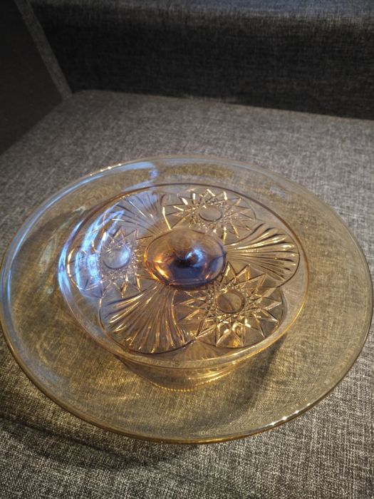 Stara patera miodowa Ząbkowice 29 cm