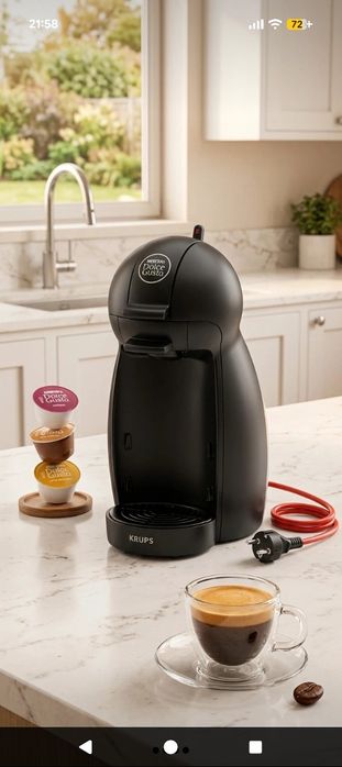 Máquina De Café Krups Nescafé Doce Gusto Picollo Preta - Em bom estado