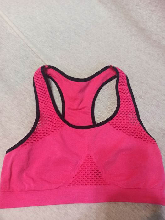 Biustonosz damski różowy bez usztywnienia