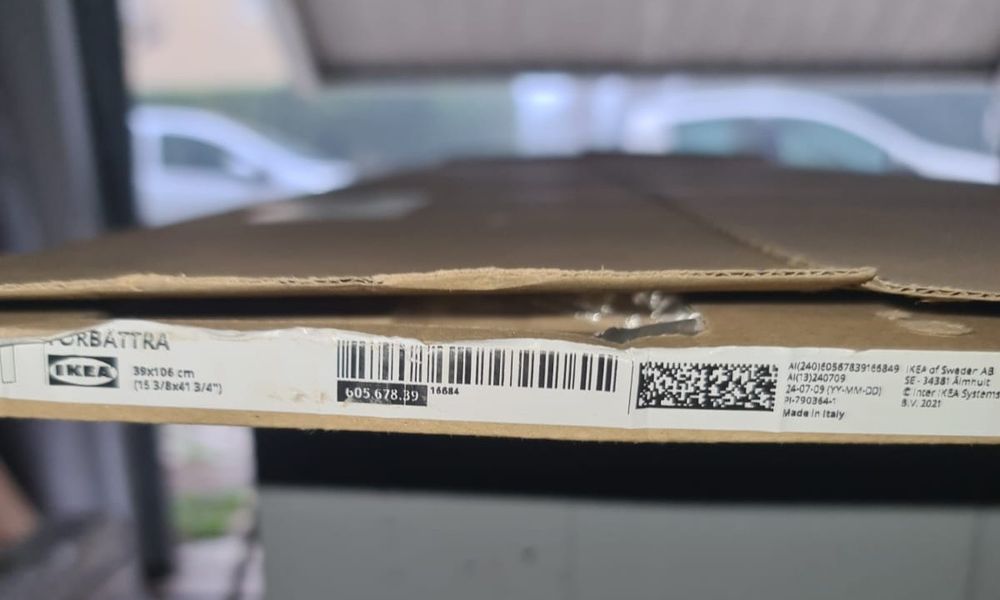 Painel branco ikea novo