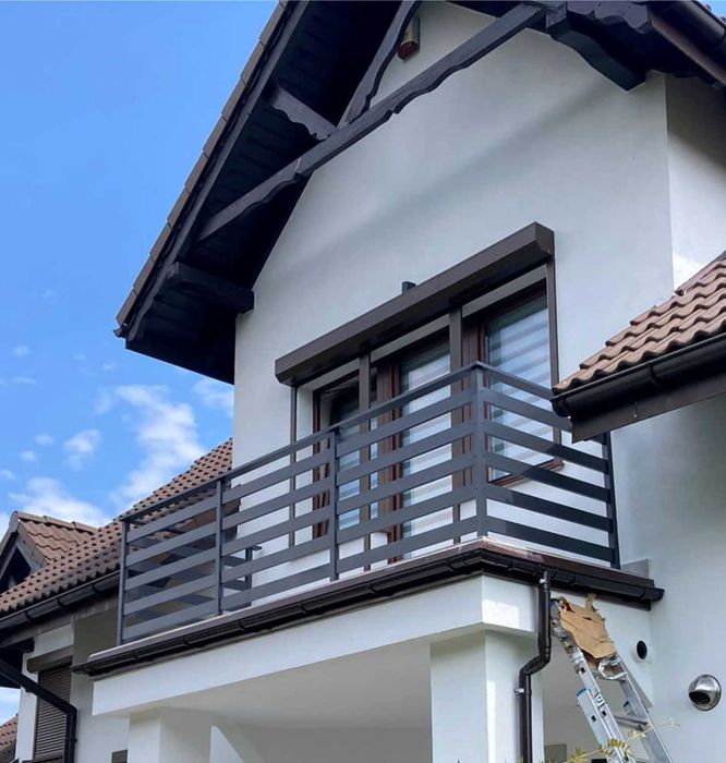 Balustrada aluminiowa  barierka Zabezpieczenie okienne  francuskie