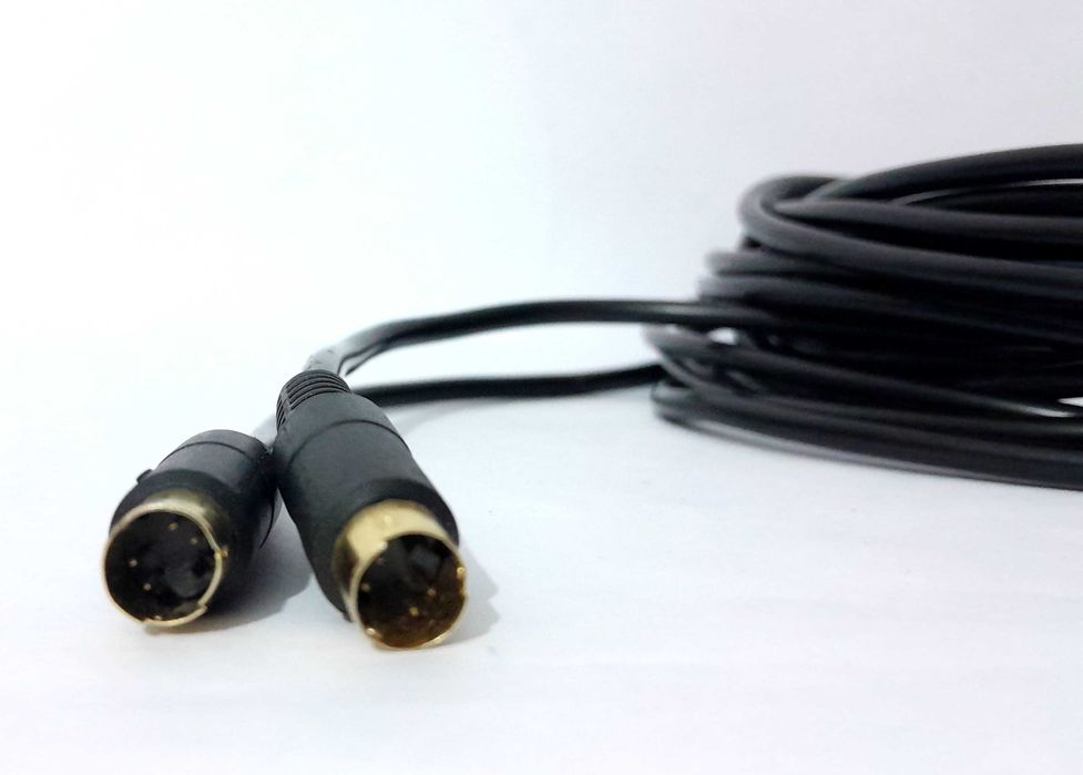 Cabo S-Video Mini-Din 4 pinos macho - 10 metros