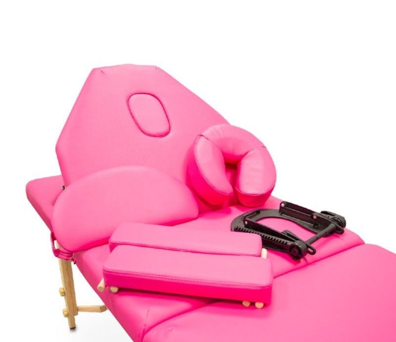 Marquesa de Massagem Portátil de Madeira 186 x 66cm (com encosto)
