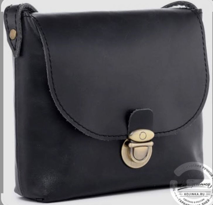 Мужская сумка через плечо натуральная кожа ручная работа