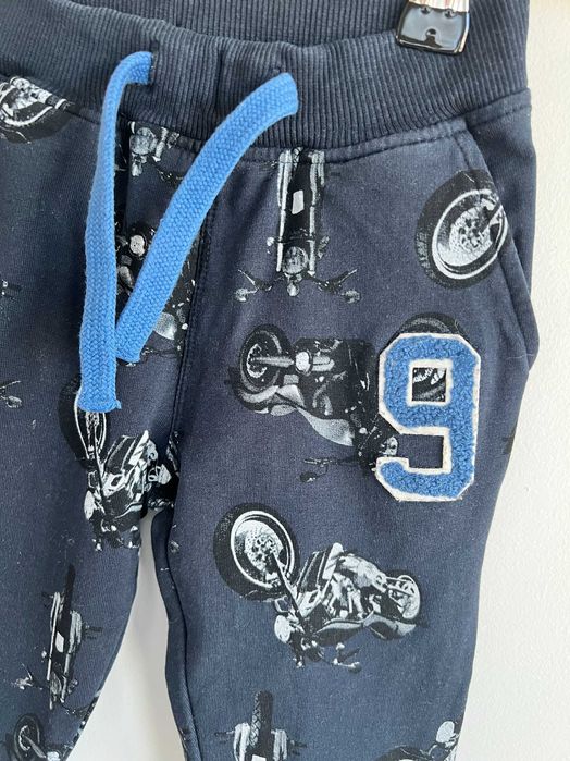 Name It spodnie dresowe długie chłopięce bawełna motory 80