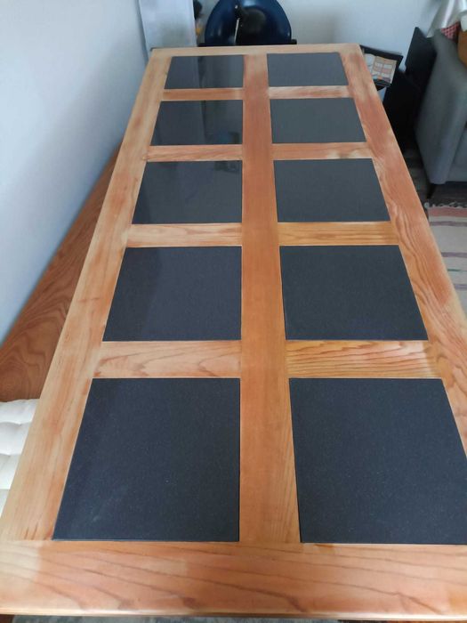 Solid Wood Dining Table with Benches – Unique Handcrafted Piece64550627268866122