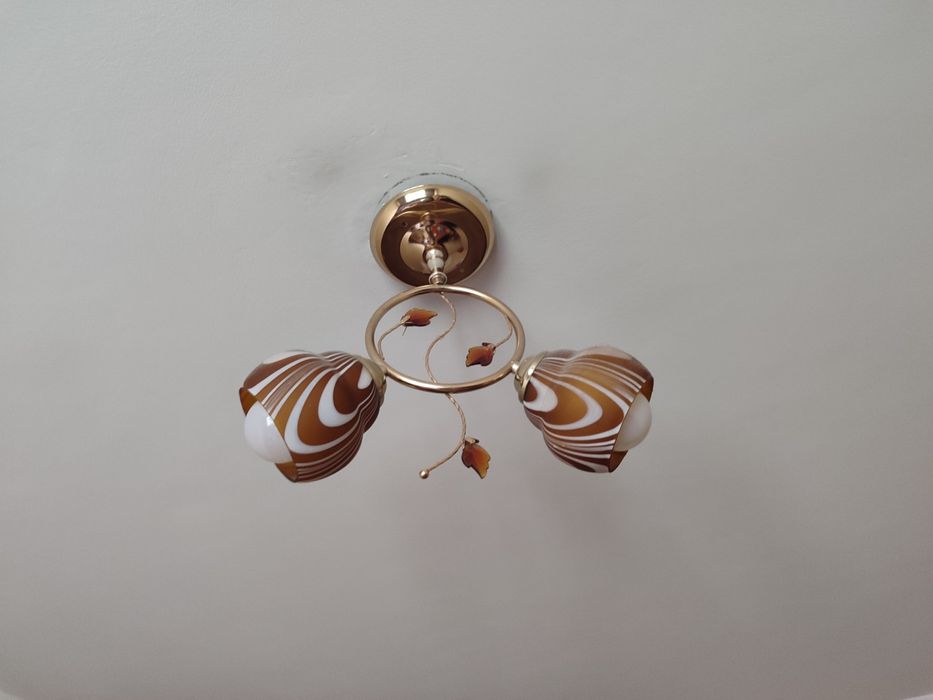 Класична люстра скло/метал