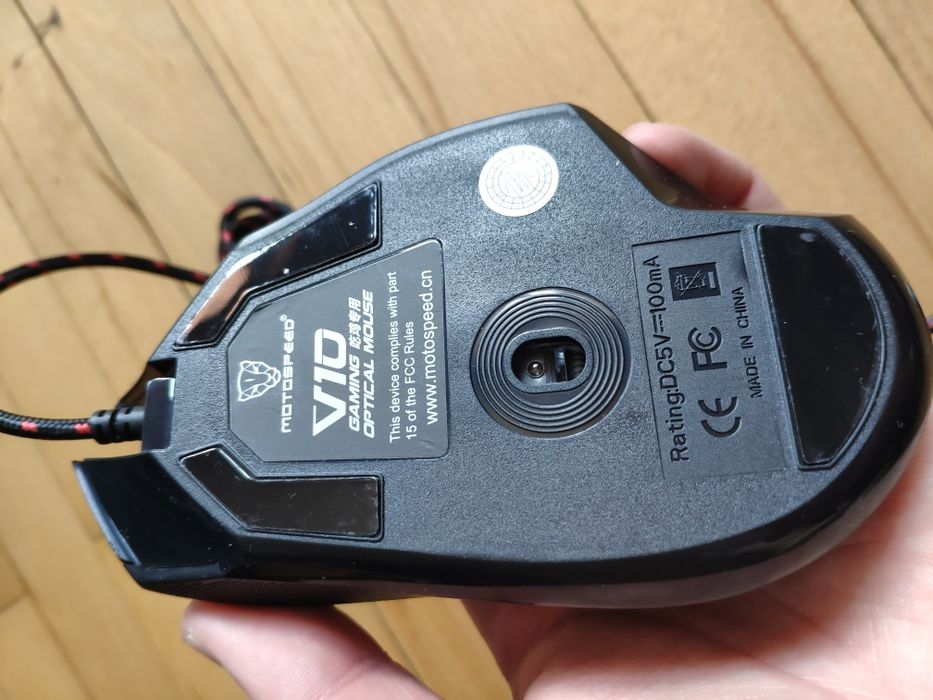 Мышь проводная игровая Motospeed V10 Black USB