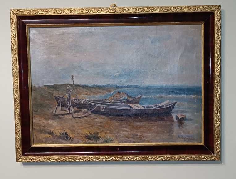 Marynistyka, Polskie malarstwo, 1966 rok, olej na płótnie