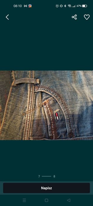 Mom jeans Tommy Hilfiger denim jeansy spodnie rurki Tommiego