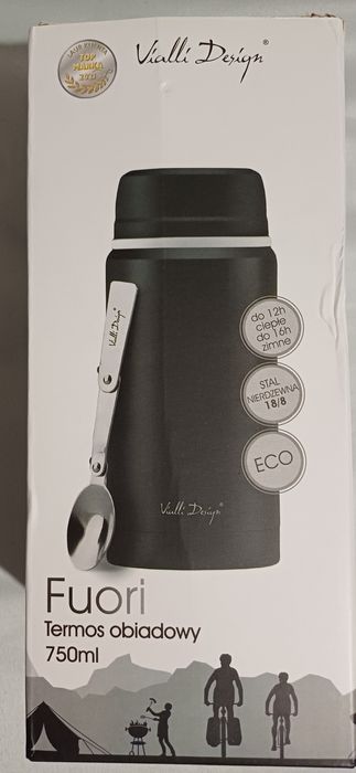 termos obiadowy na zupę 750 ml, obiad VIALLI DESIGN FUORI, nowy