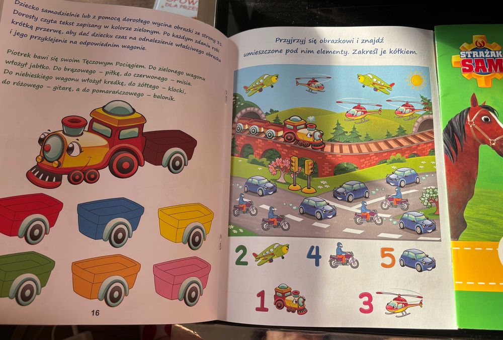 Pojazdy, Strażak Sam. Czytanka naklejki  2 SZTUKI NOWE