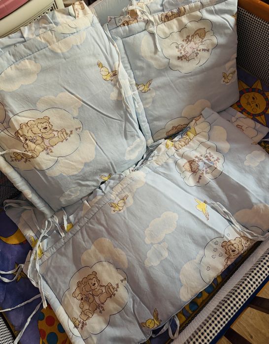 Дитячий комплект м'яких бортиків, захисні бортики в ліжечко