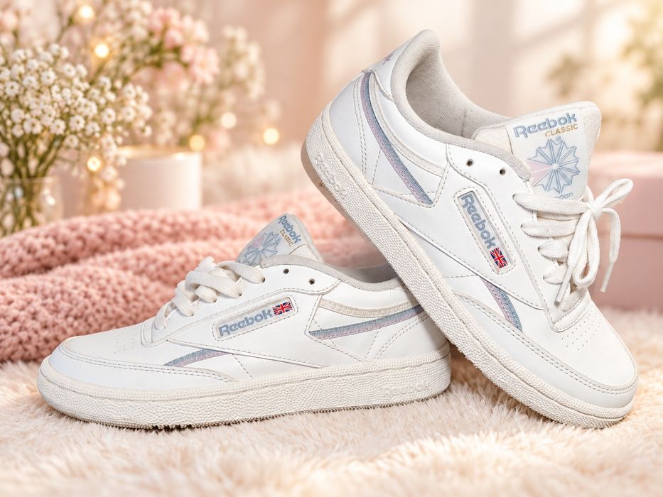 Жіночі Reebok Club C 85 Vegan, 36 р. 23 см - стильні білі кросівки