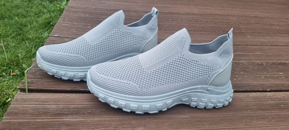 Buty męskie letnie wsuwane przewiewne