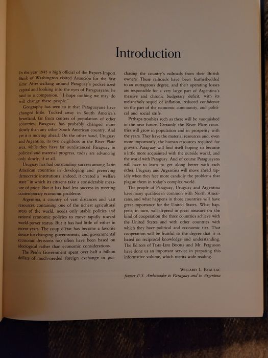 J.Halcro Ferguson – The River Plate Republics 1968 Time-Life Books