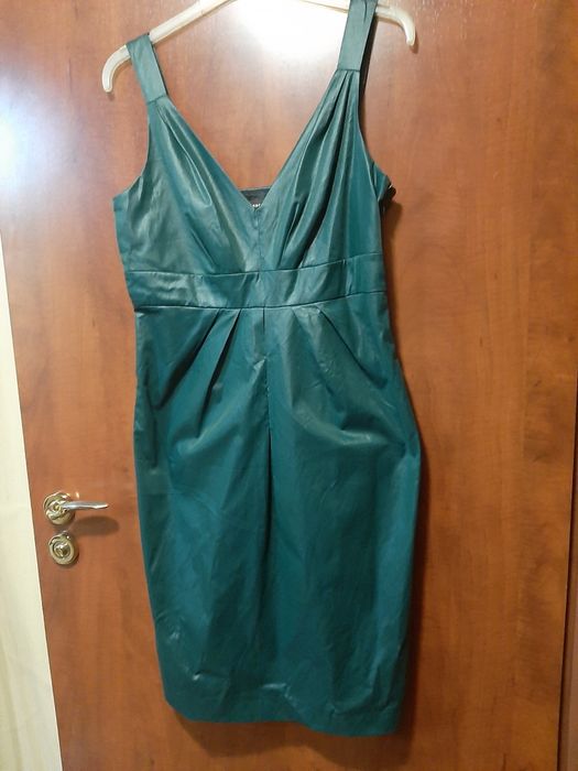 Стильный сарафан иск.кожа