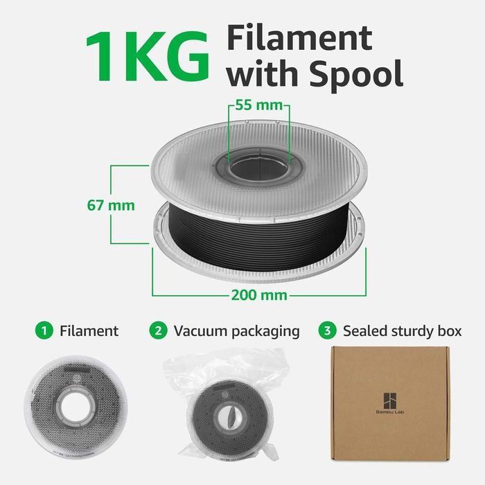 філамент для друку 3D PLA Basic Bambu Lab