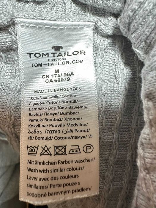 Светр чоловічий Tom Tailor 100% бавовна, розмір M