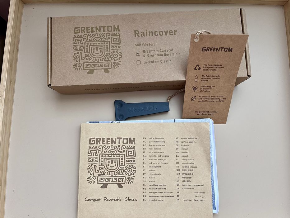 Коляска Greentom шасі Black синього кольору