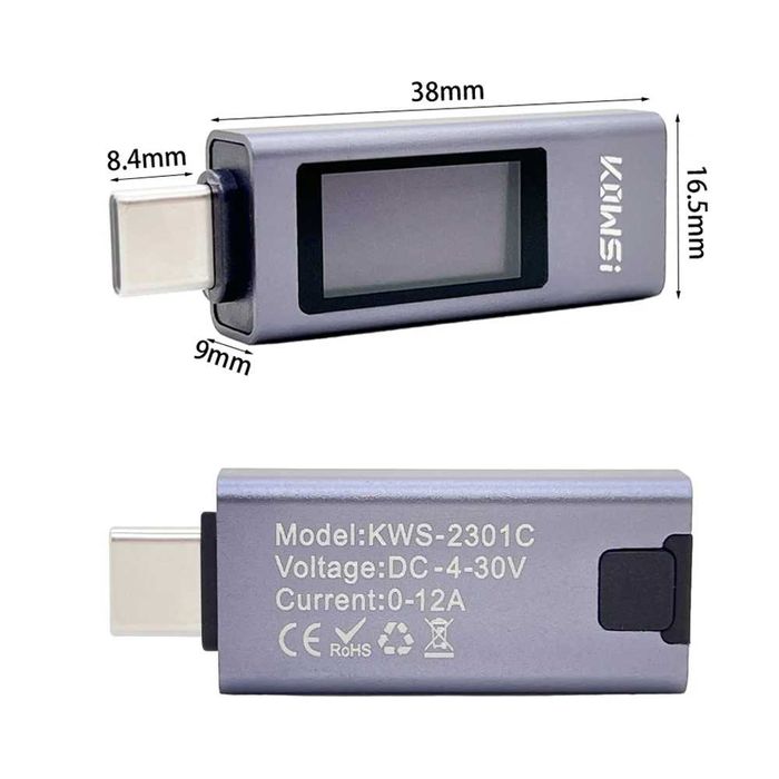 Супер многофункциональный юсб тестер 11-в-1 USB мощный (Type-C)