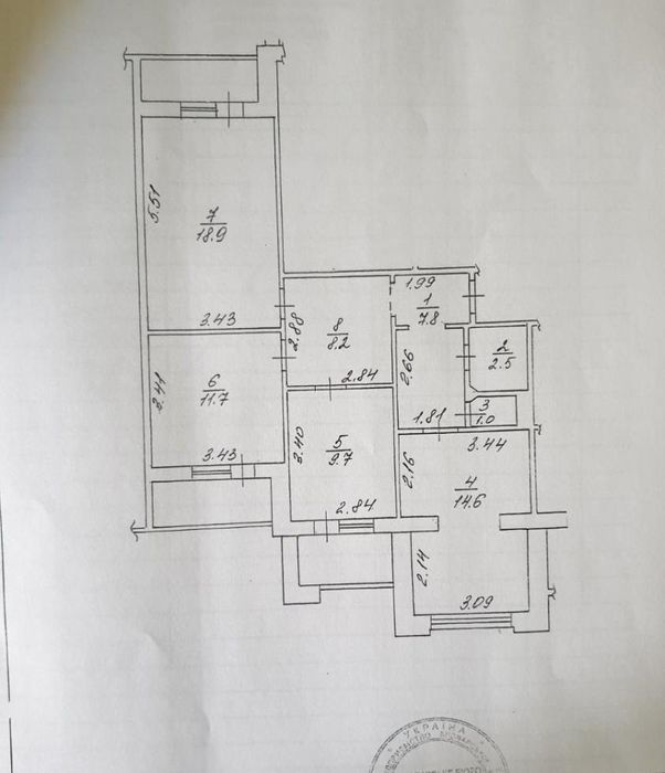 Продаж 3-к. квартири, бул. Незалежності, Масив, Бровари, Держ.програми