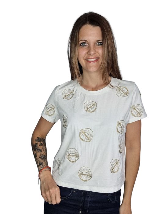 Biały T-shirt guess rozmiar uniwersalny od s do l