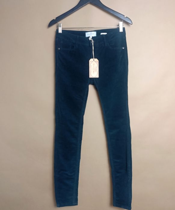 dreamaster nowe spodnie sztruksowe zielone 38 damskie M