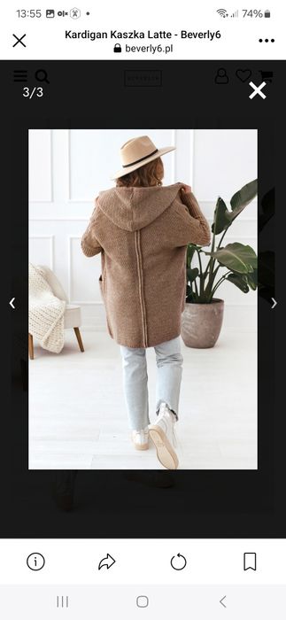 Długi sweter , nowy.