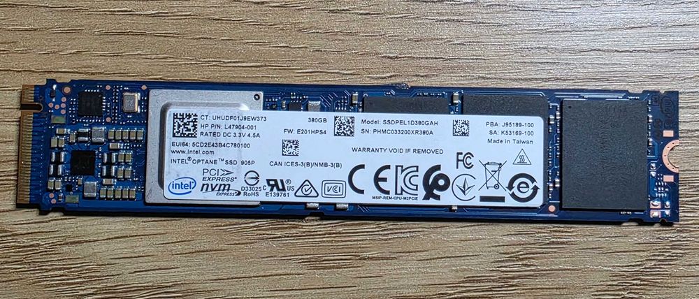 Диск SSD Intel Optane 905P 380Gb m.2 22110