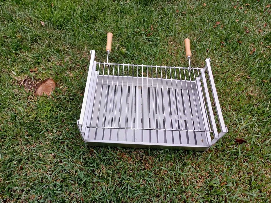 Grelhador/churrasqueira/assador inox 58x40, 60x40, 70x40, 80x40
