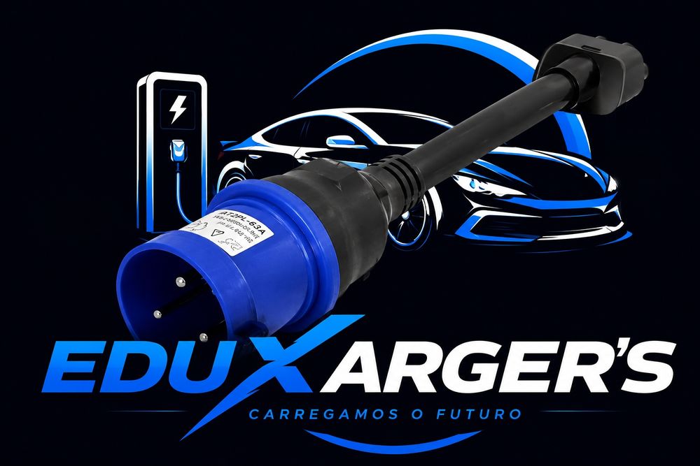 Conector cabo para Tesla, adaptador CEE azul, carregador EV,3pinos 32A