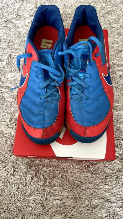 Sapatilhas Nike Gato IC Futsal Azul/Vermelho
