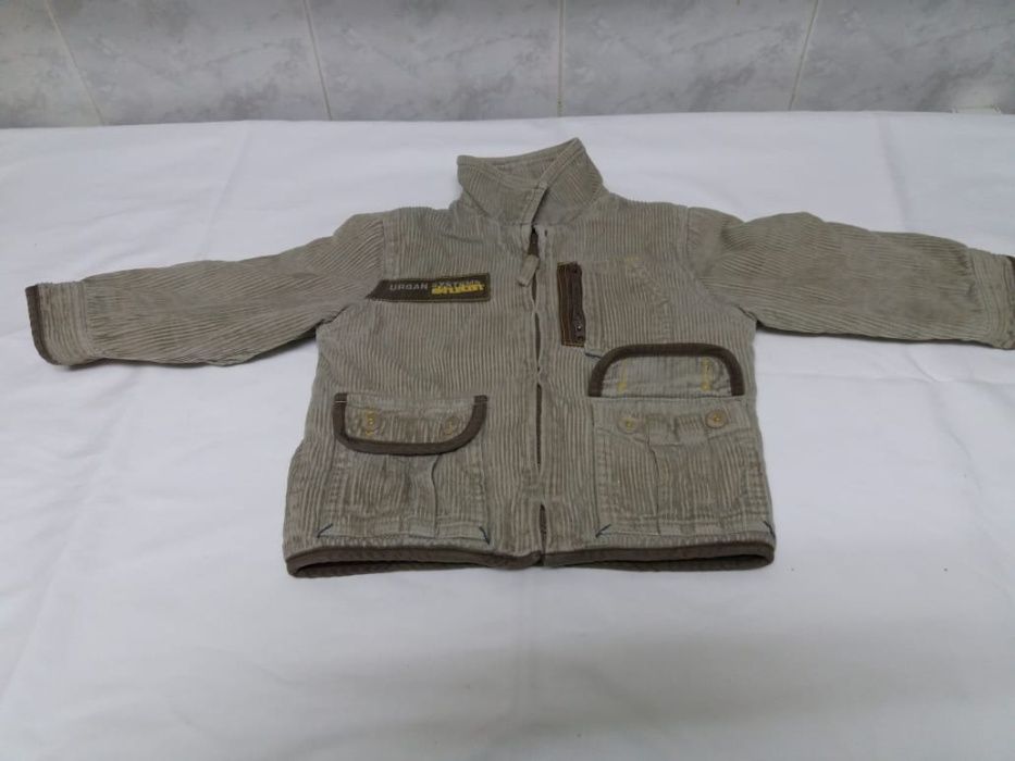 Casaco novo em bombazine para menino 2 anos