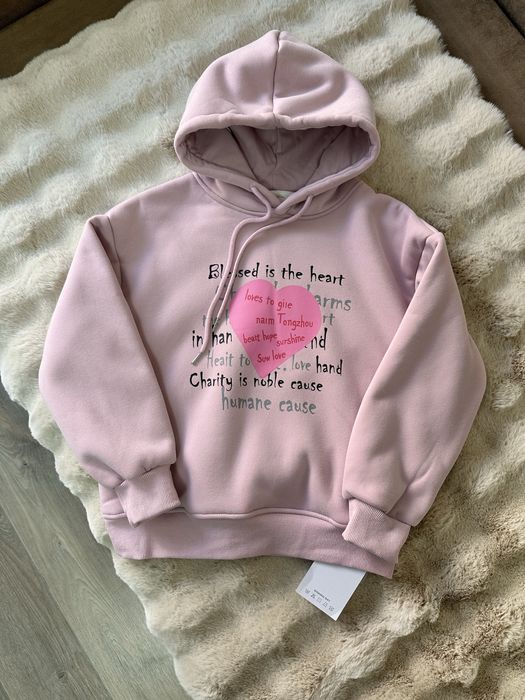 Худі толстовка кофта на хутрі оверсайз 8-14 р