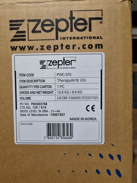 Очиститель воздуха Цептер Zepter THERAPY AIR ION  с ионизатором