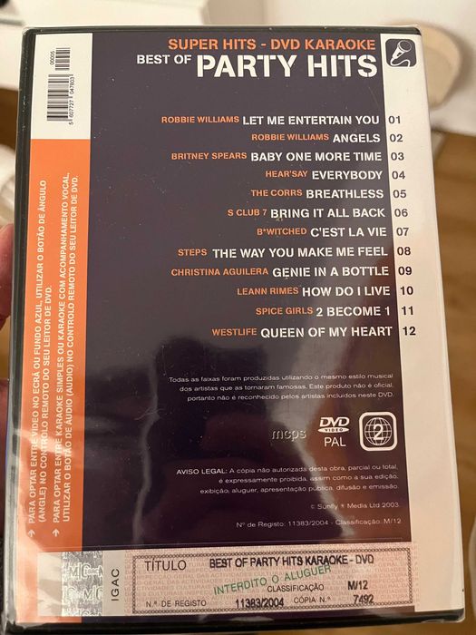DVD Karaoke BestOff Party Hits