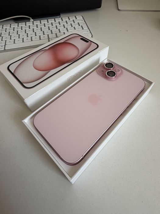 Bateria 100% iPhone 15 128gb Pink Idealny