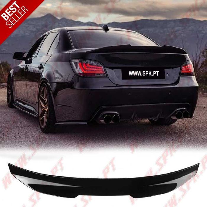 Spoiler / Aileron Traseiro - BMW E60 (03-10) Look PSM Preto Brilhante