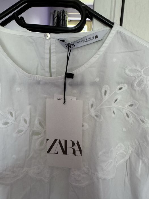 Koszula Zara elegancka boho dziewczęca hafty ażurowe S nowa