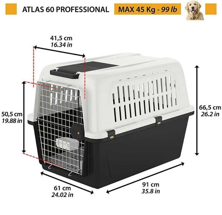 Контейнер для собаки  Atlas 60 Professional 45 кг