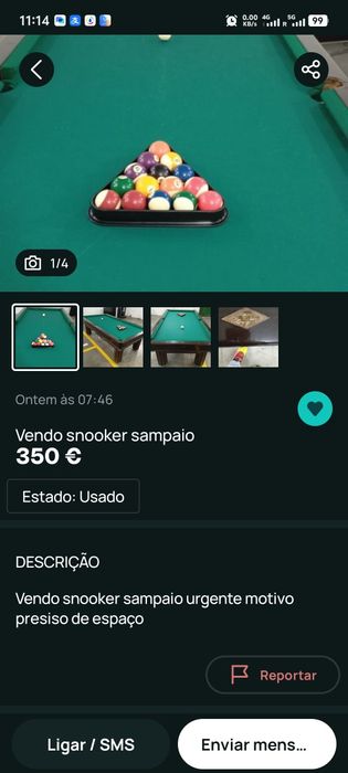 Mesa de Snooker usado