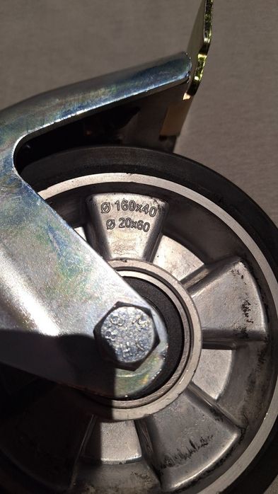 Nowe koła fi 160 skrętne z hamulcem