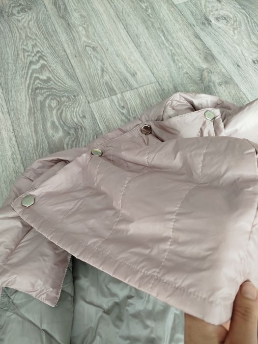 Куртка рожева, М довга