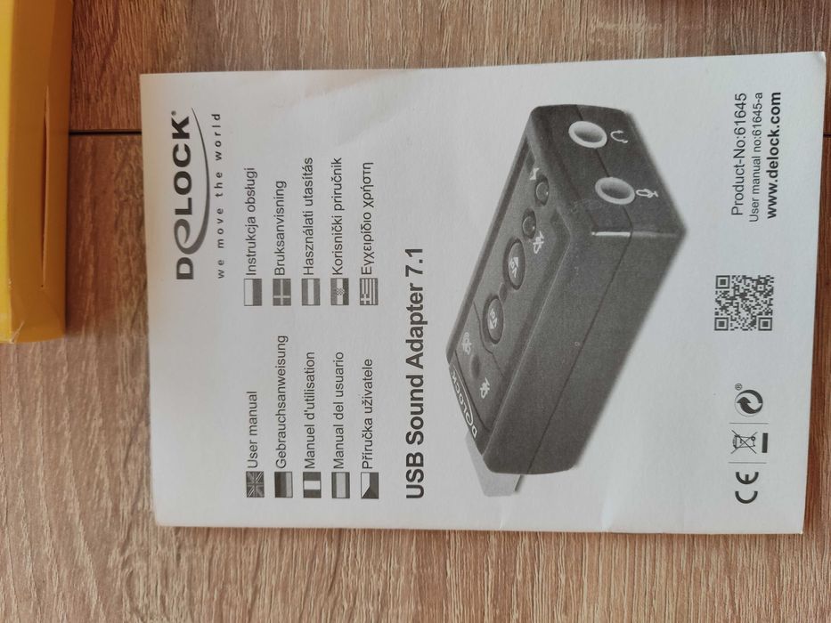 Karta dźwiękowa USB Sound Adapter 7.1 Delock Plug&Play