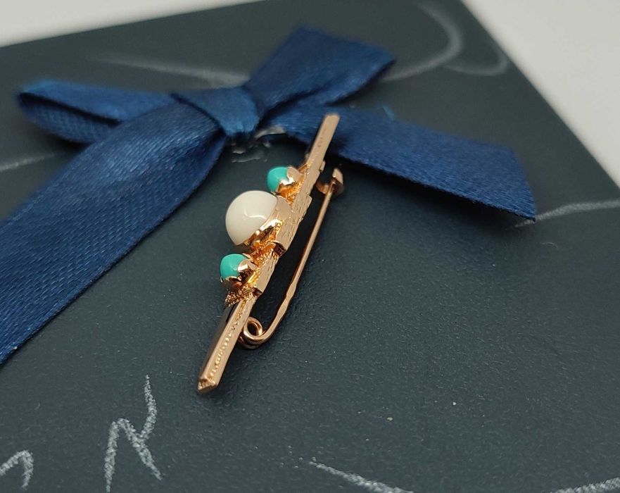 Śliczna złota broszka spinka 2,88g p585 /ST złoto